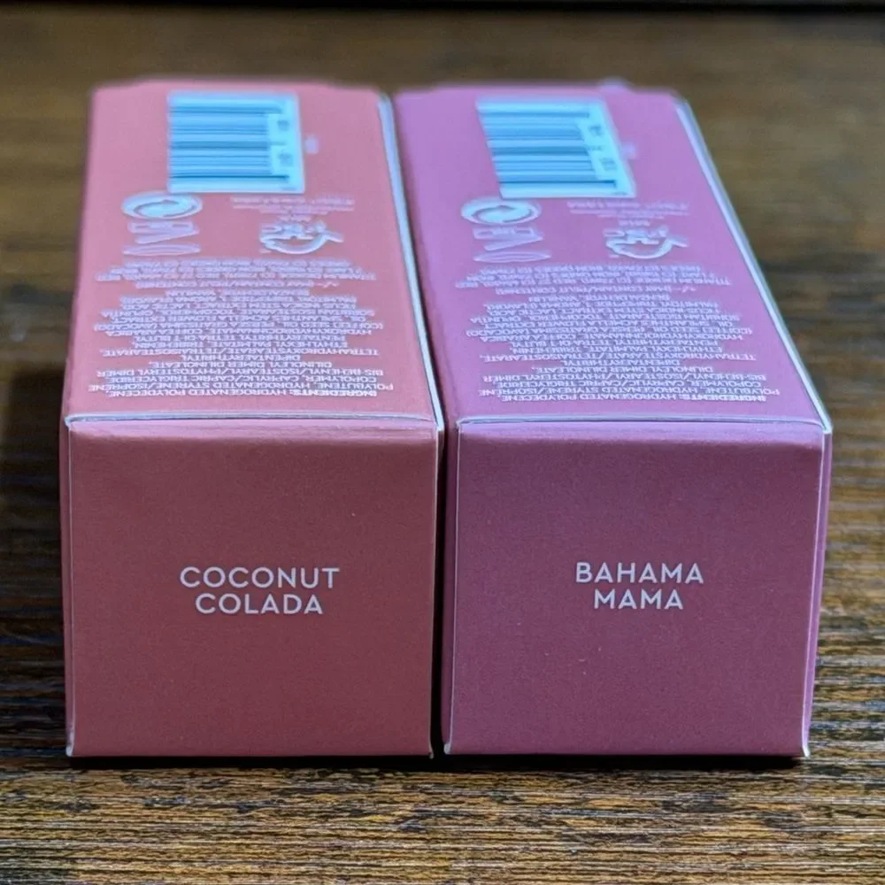 Florence by Mills Stay Plush Lip Oil Duo Coconut Colada + Bahama Mama NEW
